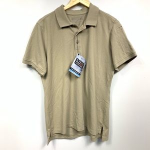 5.11 Tatical | Silver Tan Pro Polo Top | Large